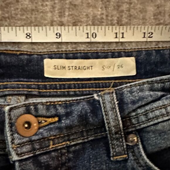 Pilcro and the Letterpress Blue Ankle Jeans with Multicolor Trim - Picture 5 of 6